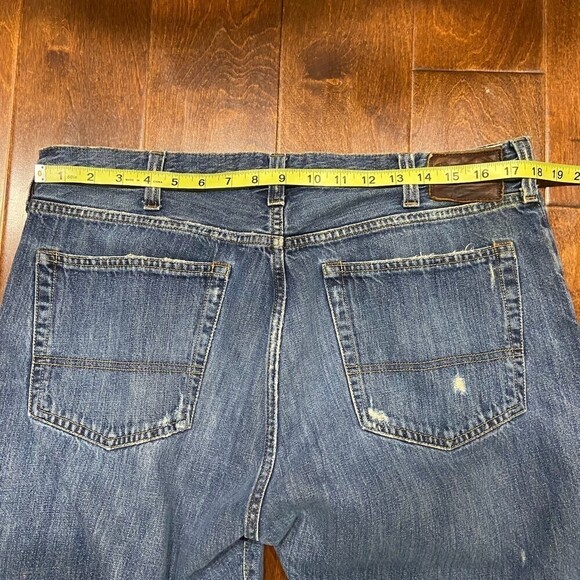 Polo Ralph Lauren Vintage Distressed Denim Blue Jeans Men's Size 36 - Picture 5 of 8